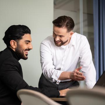 Duales Studium: Junge Männer im Gespräch